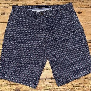 Scotch & Soda Blue and Red Jean Shorts